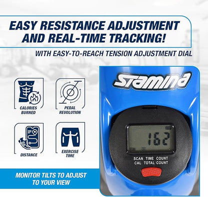 Stamina Exercise Bike with Smooth Pedal System