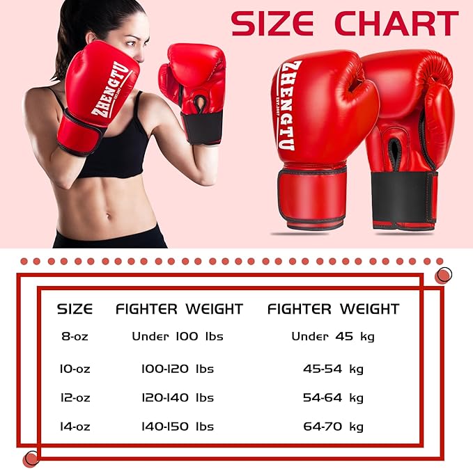 Boxing Gloves for Men & Women Bag Gloves Boxing Training Gloves, Pro Grade Sparring Training Fight Gloves Muay Thai MMA