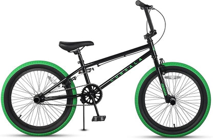 Freestyle BMX Bike, 18 20 Inch Kids Bicycle for 5-13 Years Old Kids and Beginner Level Rider, Multiple Colors