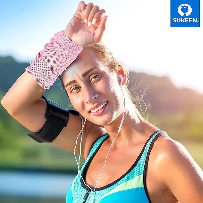 Sukeen Cooling Towel (40"x12"), Ice Towel Sets,Soft Breathable Chilly Towel,Microfiber Towel for Yoga,Sport,Running,Gym,Workout,Camping,Fitness,Workout & More Activities, 6 Pack