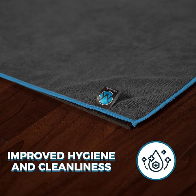 Youphoria Yoga Microfiber Non-Slip Towel - Hot Yoga Mat Towel for Enhanced Grip and Sweat Absorption
