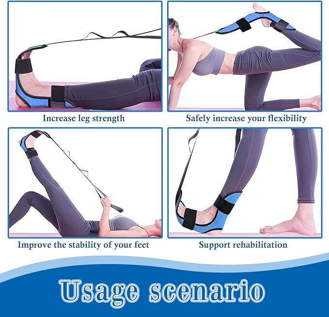 Foot and Calf Stretcher- Foot Rocker,Stretching Strap for Plantar Fasciitis Stretcher