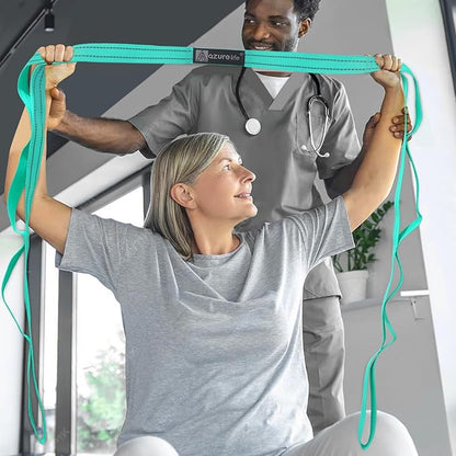 Premium Durable Stretch Straps with Loops, Stretching Strap for Physical Therapy, Multi-Loop Yoga Strap Fitness Exercise Strap for Yoga, Pilates, Dance, Flexibility&Exercise