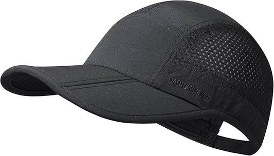 GADIEMKENSD Mens Folding Outdoor Hat Long Brim UPF 50+ Sun Protection