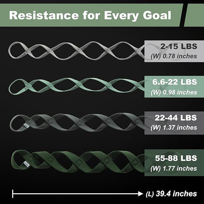 VRTX Stretch Straps for Exercise | Yoga & Pilates Stretching Bands w/ 7 Loops | Resistance Bands for Fitness Workout, Home Gym, Physical Therapy | Soft Cloth, Durable