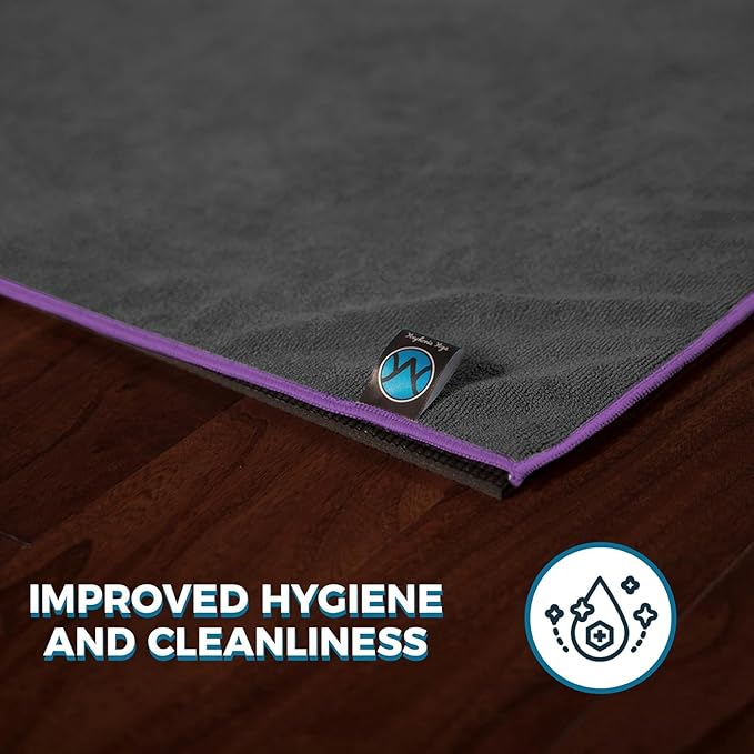 Youphoria Yoga Microfiber Non-Slip Towel - Hot Yoga Mat Towel for Enhanced Grip and Sweat Absorption
