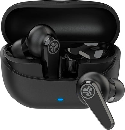 JLab Go Pods ANC True Wireless Bluetooth Earbuds & Charging Case, Hybrid Active Noise canceling + Be Aware for Safe Listening, 26+ Hours Total Playtime, Clear Calls, Custom Sound via App, Black