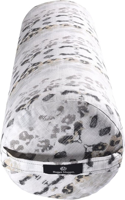 Hugger Mugger Round Yoga Bolster - Firm Round Shape, Higher Profile, Great Under Knees, Soft Support, Handmade in The USA
