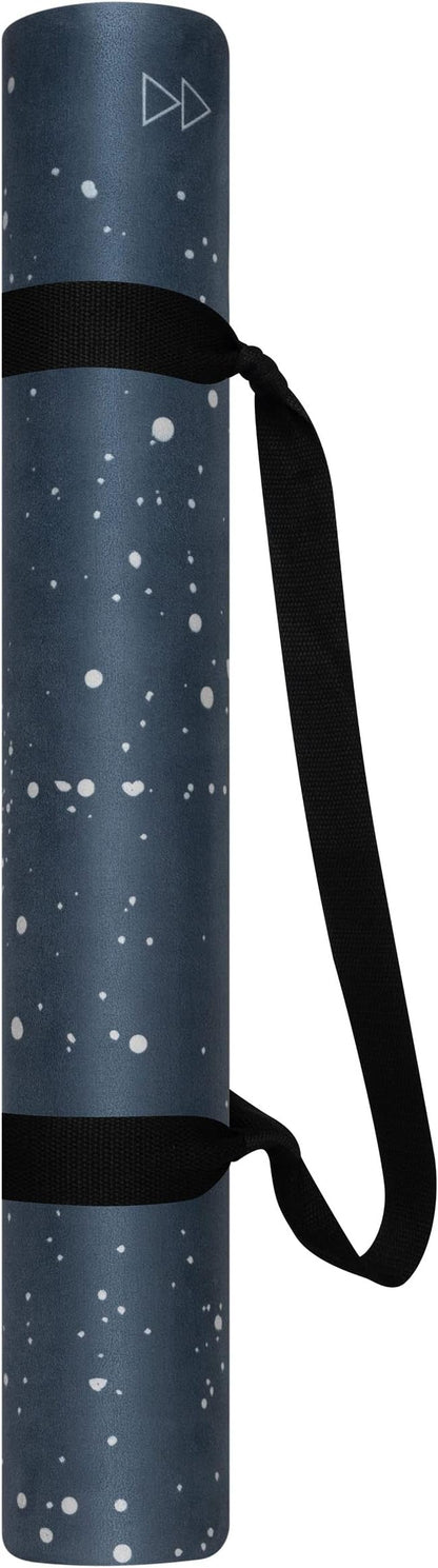 YOGA DESIGN LAB | The Combo Yoga Mat | 2-in-1 Mat+Towel | Eco Luxury | Ideal for Hot Yoga, Power, Bikram, Ashtanga, Sweat | Studio Quality | Includes Carrying Strap!