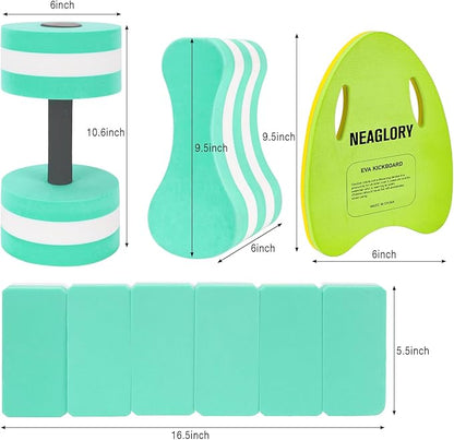 NEAGLORY 5 Pieces Water Aerobics Set Aquatic Exercise