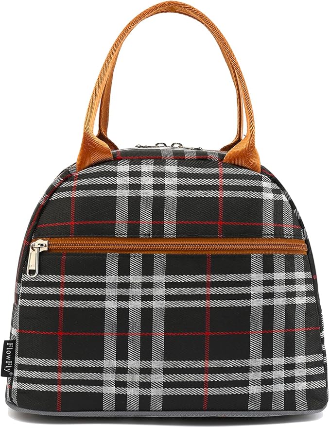 FlowFly Insulated Lunch Cooler Bag - Tote Bag Organizer for Women/Men, W&B