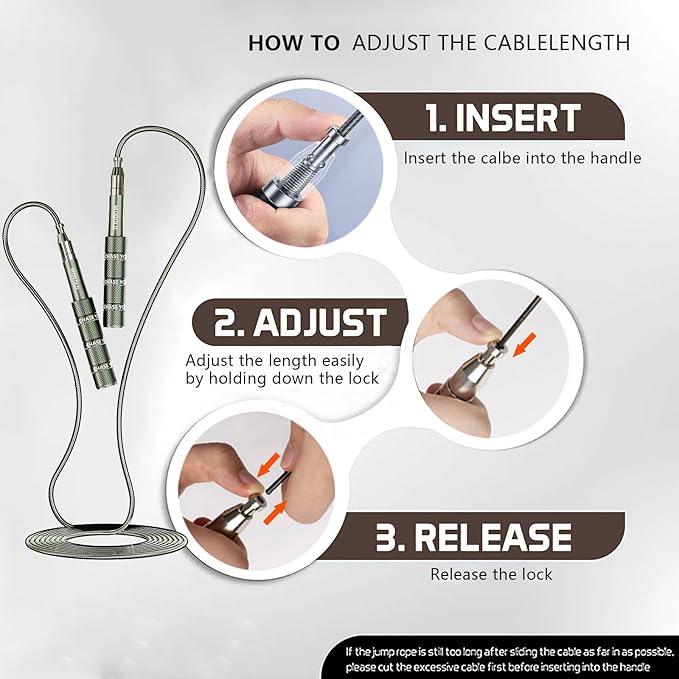 Speed Jump Rope - Tangle-Free Foldable Grip Skipping Rope for Fitness, Boxing & Cardio - Durable PVC Cable for Men Women