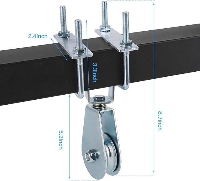LAT Pulley System for Strength Training Power Cages System，360 Degree