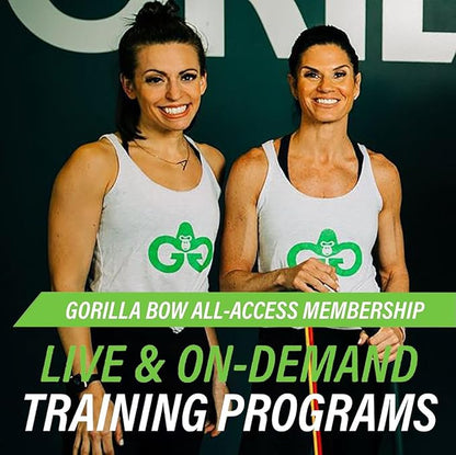 Lite Gorilla Bow Portable Home Gym Resistance Bands and Bar System for Travel, Fitness, Weightlifting and Exercise Kit, Full Body Workout Equipment Set