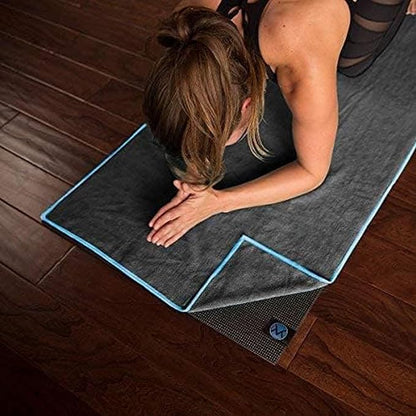 Youphoria Yoga Microfiber Non-Slip Towel - Hot Yoga Mat Towel for Enhanced Grip and Sweat Absorption