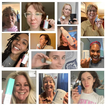 GUNILLA Hyaluronic Acid & Ginseng Serum: Vegan. Plant-Based Anti-Aging Serum, Plumping, Firming & Hydrating, Reduce the Appearance of Wrinkles. 14 Actives & Herbals. Natural. Oil-Free. 1 oz