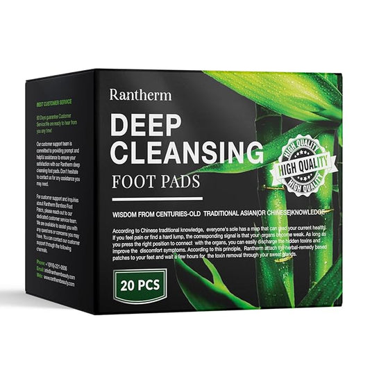 Foot Patches Pads for Deep Cleansing: Feet Patches Bamboo Wood Vinegar Ginger Foot Pads for Promoting Sleeping 20 Packs