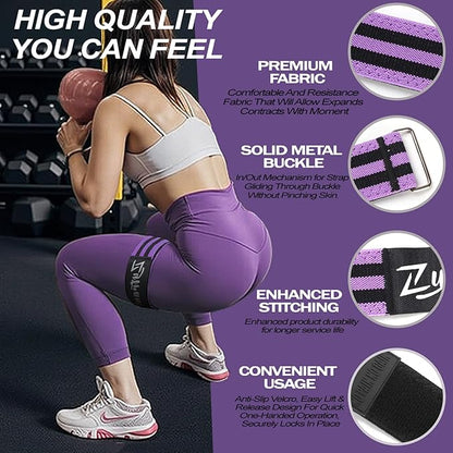 BFR Occlusion Bands for Women Legs Glutes Hip Building, Comfortable Elastic Booty Bands for Blood Flow Training Workouts Fast to Lift Your Butt,Squat,Thigh,Fitness