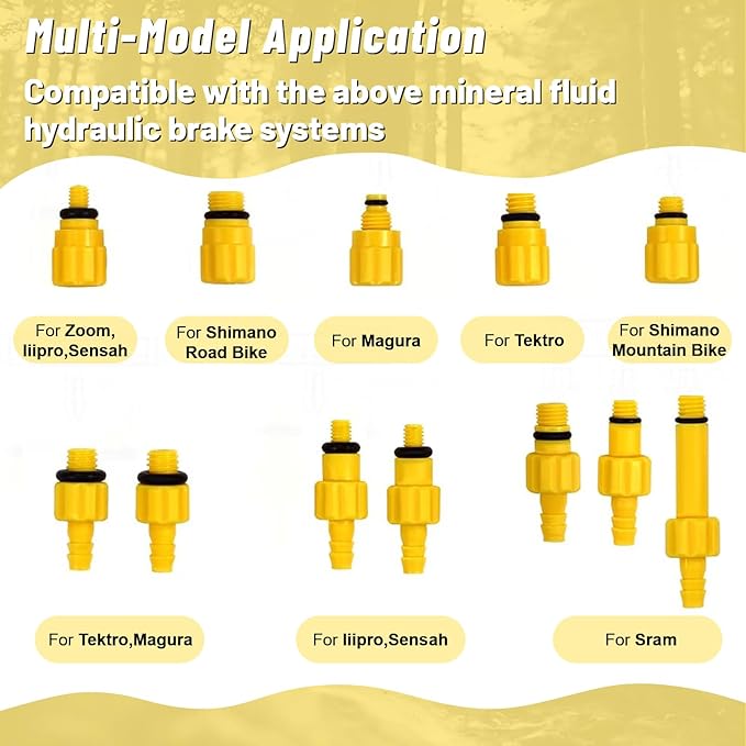 Brake Bleed Kit,Bicycle Hydraulic Brake Bleed Kit Including 150ML Mineral Oil for Shimano,TEKTRO, TRP Hydraulic Disc Brakes