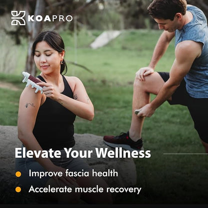 KOAPRO Fascia Massage Tool for Stress Relief - Portable Facia Blaster for Muscle Recovery and Circulation, Revolutionary Myofascial Release Tool for Sore Muscles, Tension, and Holistic Fascia Health
