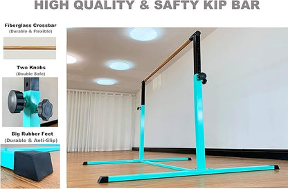 4FT/5FT Gymnastic Bar Set Gymnastics Horizontal Bar Gymnastics Kip Bar for Kids Home Use