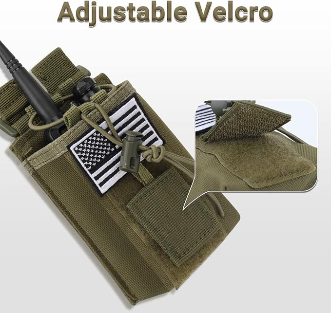 2 Pack Radio Case Radio Holder Molle Tactical UV-5R F8HP F8HP UV-5R UV-5R GT-3 GT-3 UV-82 UV-82 Two