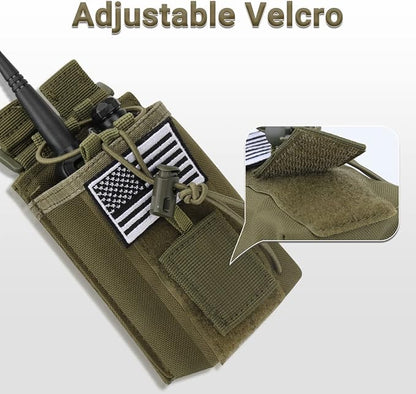 2 Pack Radio Case Radio Holder Molle Tactical UV-5R F8HP F8HP UV-5R UV-5R GT-3 GT-3 UV-82 UV-82 Two