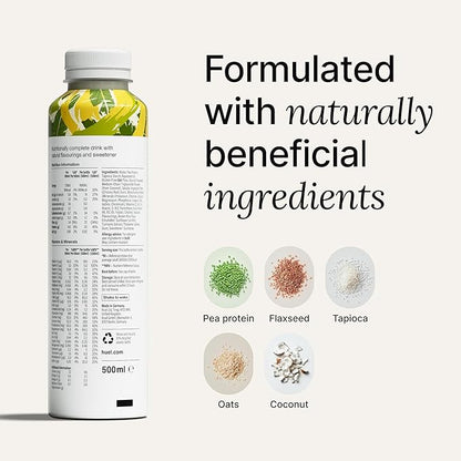 Huel Ready-to-Drink | Banana Meal Replacement Drink | High Protein Drink | Nutritionally Complete, Low Sugar, High Fiber, Plant Based, Vegan, Healthy | 20g Protein Per Bottle, 16.9 Fl Oz (12 Pack)