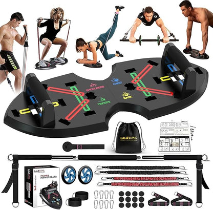 LALAHIGH Portable Home Gym System for Men and 20 Fitness