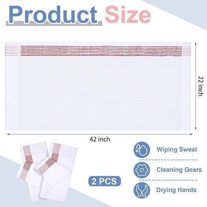 Mixweer Caddy Golf Towel 22" x 42" Large Caddy Towel Camping Sport Towels Cotton Soft Towels for Man Golf Lovers