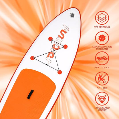 FunWater Inflatable Ultra-Light Stand Up Paddle Board for All Skill Levels with Premium SUP Paddleboard Accessories,Non-Slip Comfort Deck for Youth & Adults