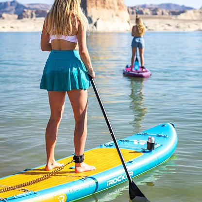 iROCKER Cruiser 7.0 Inflatable Stand Up Paddle Board Premium SUP and Accessories - Beginner Friendly - Extra Wide Base - Tandem Capable
