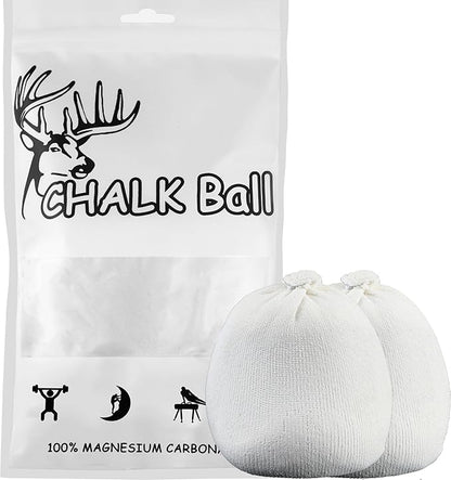 2 Bags Gymnastics Chalk Ball for Climbing - (6oz) Gym Chalk Used for Lifting Weightlifting Workout and Rock Climbing, Weight Powder Hands Chalk