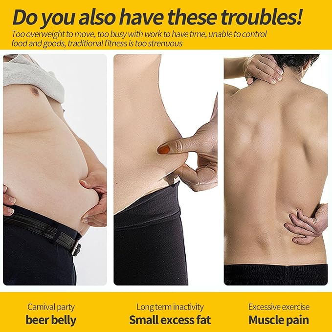 Electronic Muscle Stimulator, Abs Stimulator Muscle Toner for Abdomen/Arm/Leg, Strength Training Equipment for Men and Women