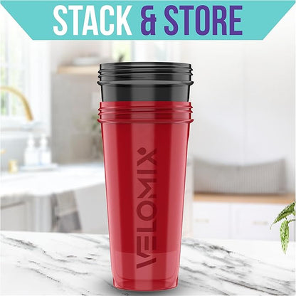 '-2 Pack- 28 oz Protein Shaker Bottles for Protein Mixes - 2x Wire Whisk | Leak Proof Shaker Cups for Protein Shakes | Protein Shaker Bottle Pack | Shakers for Protein Shakes - Black&Red