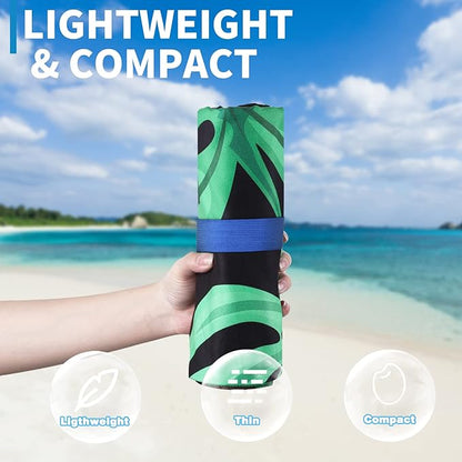 2 Pack Lightweight Thin Beach Towel Oversized 71"x32"