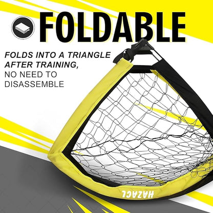 Kids Soccer Goal for Backyard, 6x4 9x5 FT Portable Soccer Nets Pop Up with Ball, Agility Ladder, Cones, Target & Carry Bag for Toddler Youth Outdoor Indoor Training Practice Sports Games Play