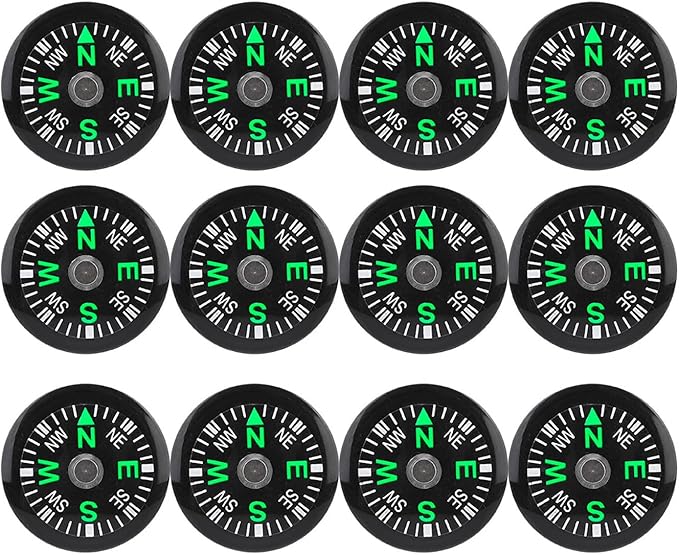 12 PCS 20mm Plastic Compass