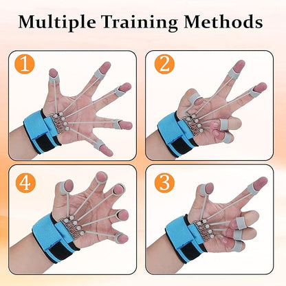 Finger Exerciser,4 Resistance Levels Finger Strengthener for Hand Therapy, Rock Climbing - Relieve Pain for Arthritis, Carpal Tunnel, Hand Strengthener and Finger Strengthener