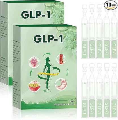 2025 New Glp-1 Oral Solution, GLP-1 Moringa Drops, Natural GLP-1 Drops for Women and Men 10-Pack