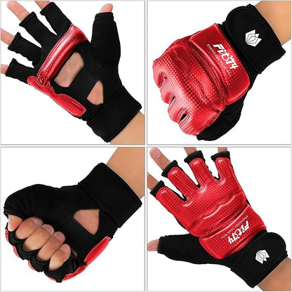 FitsT4 Sports Half Mitts MMA UFC Training Boxing Punch Bag Martial Arts Gloves