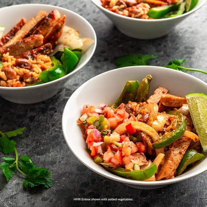 HMR Chicken with Barbecue Sauce Entrée | Pre-packaged Lunch or Dinner | Ready to Eat | 19g of Protein | Low Calorie Food | 7.2oz Serving per Meal | Pack of 6