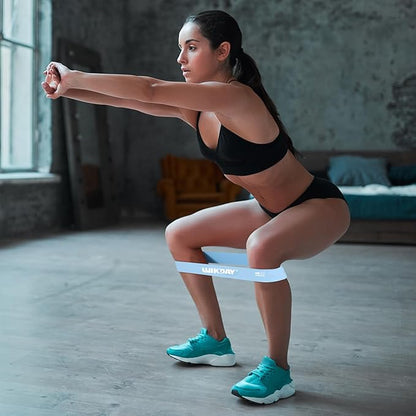 Resistance Bands for Working Out Exercise Loop Bands Workout Bands Set for Men Women Body Stretching, Crossfit Training, Home Workout, Physical Therapy, Booty Legs, Set of 5