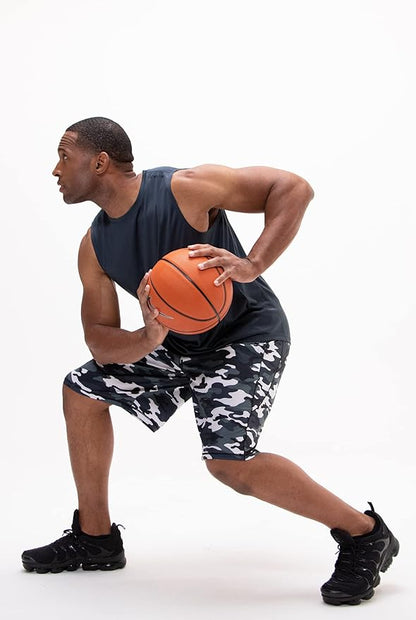 DEVOPS Men's 2-Pack Loose-Fit 10" Workout Gym Shorts with Pockets