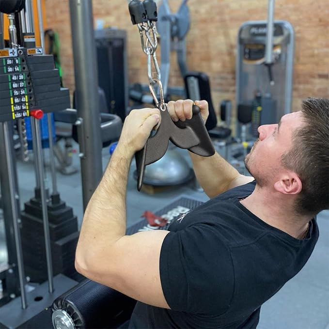 LAT Pulldown Attachments, LAT Bar Cable Machine Attachment,T-bar V-bar, LAT Pull Down Bars, Back Tricep Bar Strength Training Handle for Home Gym Fitness