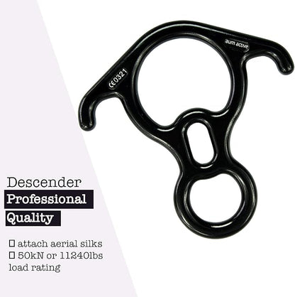 Aerial Silks Starter Kit - Durable 9 Yards of Aerial Yoga Hammock with Hardware & Guide - Aerial Swing for Acrobatic Flying Yoga & All Levels (Aerial Rigging Point Up to 13ft)