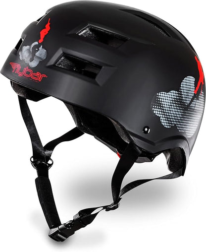 Flybar Bike Helmet- Multi Sport Dual Certified Adjustable Dial, Lightweight Skateboard Helmet, Roller Skating, Pogo, Electric Scooter, Snowboard, Boys and Girls Kids- Adults Helmets