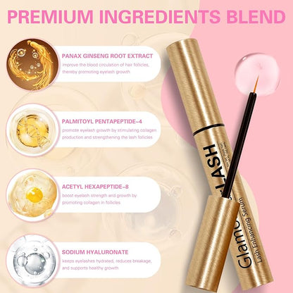 Eyelash Growth Serum Lash Boost & Enhancing Serum - Get Fuller,Longer,Stronger Lashes 4ml