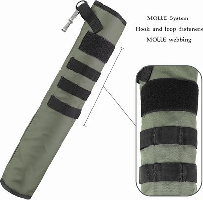 KRATARC Archery Lightweight Back Arrow Quiver Dual Use Foldable Compact Hip Arrows Bag with Molle System Hanged for Target Shooting