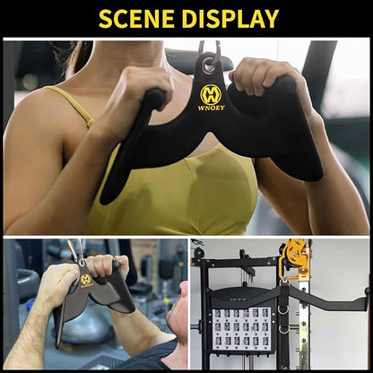 LAT Pulldown Attachment,Back Tricep Bar Strength Training,Handle Grips Lat Pull Down Bar Press Down Exercises,Cable Machine Accessories, Cable Back Attachments for Home Gym